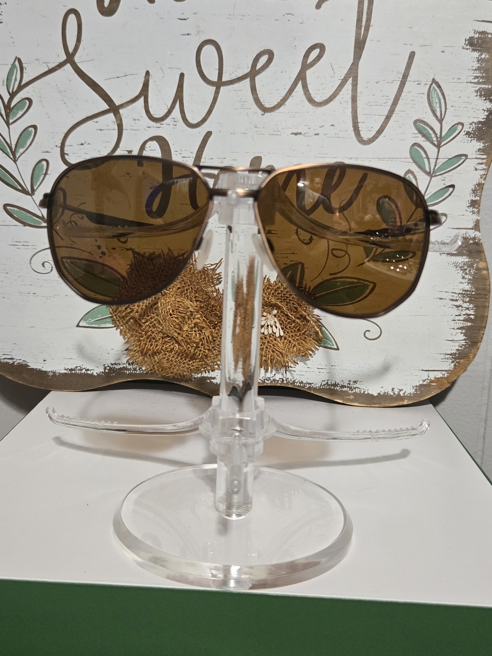 Brown Aviator Sunglasses